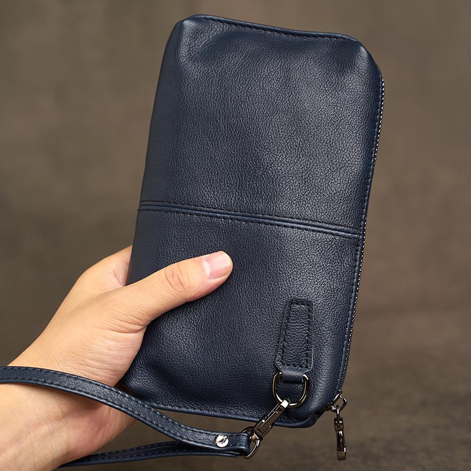 Натуральная кожа, повседневный мужской клатч, кошелек для телефона, мини-кошельки для монет, держатель для кредитных карт, черные деловые маленькие сумки для денег