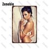 Sexy Metal Poster Angel Wings Girl Metal Signs Dropped Underwear Straps Woman Tin Signs Vintage Plaque for Bar Pub Home Decor