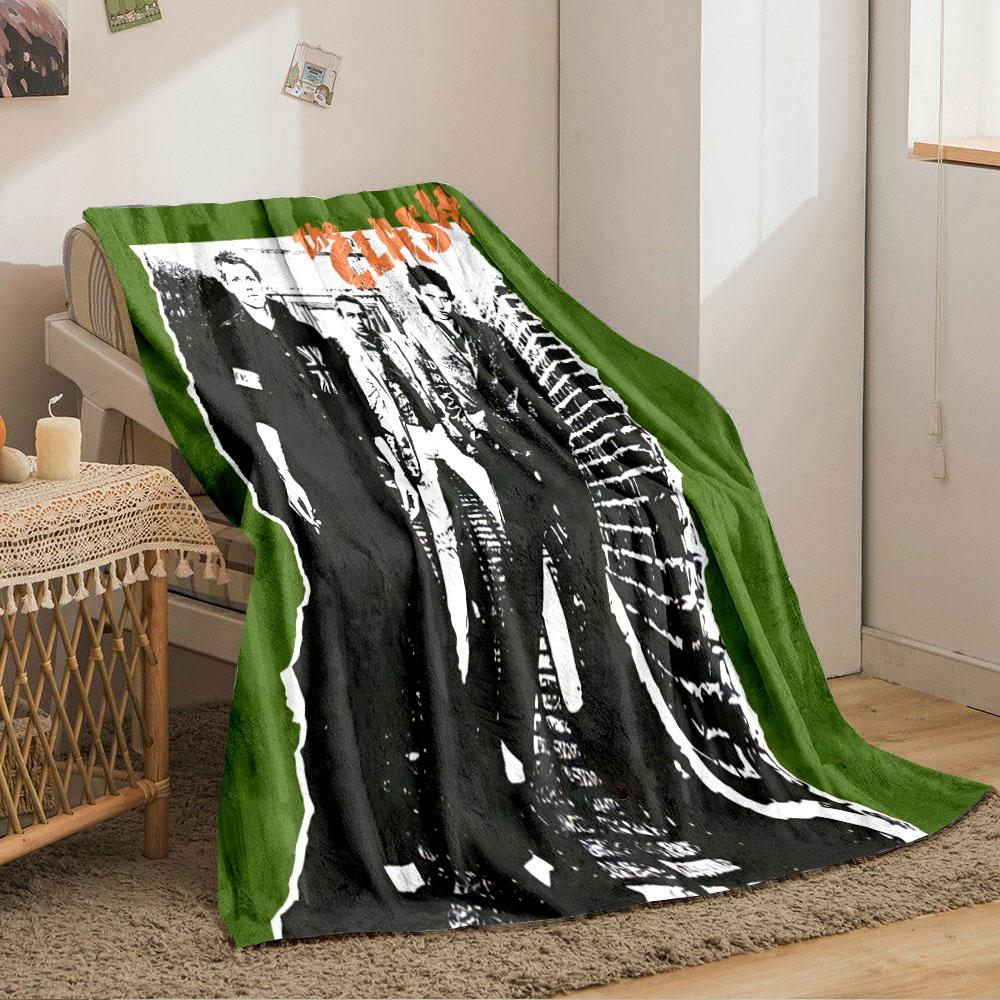 The Clash Band Graphic Blanket for all seasons blanket lunch break throw gift