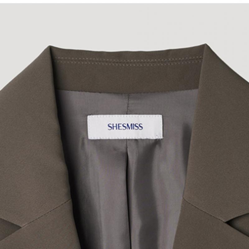 [shs Мисс] Однобортный пиджак с накладными карманами на двух пуговицах Swwjkp22110 Br