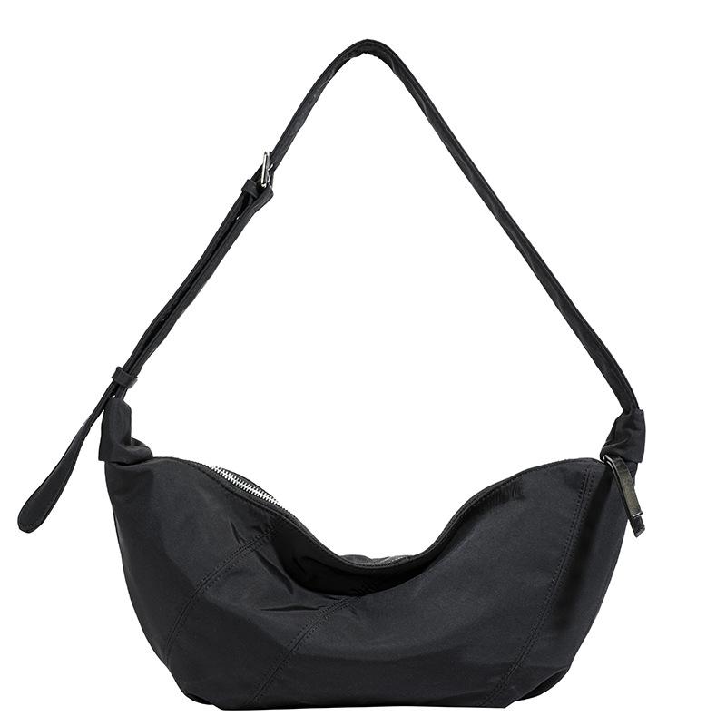 Нейлоновая тканевая сумка женская большой вместимости 2025 новая повседневная высококлассная на плечо сумка-мессенджер простая летняя сумка-пельмень