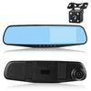 Rearview Mirror Driving Recorder, Dual Lens 4.19 Inch Car Monitoring, 1080P Front and Rear Dual Recording Recorder
