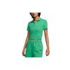 Sportswear Essential Solid Logo Collar Short Sleeve Polo Shirt Women Tops Spring-Green DV7885-363