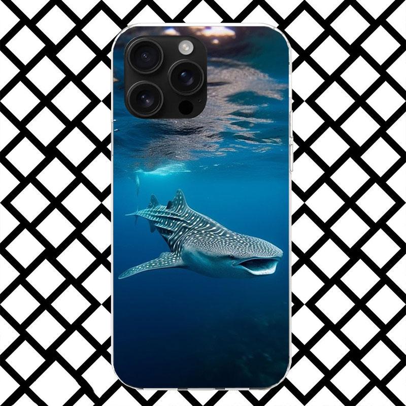 Чехол для телефона «Китовая акула в океане» для iPhone 17 Air 16 16E 15 14 Plus 13 Mini 12 11 Pro Max 7 8 + SE 2020 Мягкий чехол Fundas 17 Air 16
