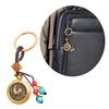 Металлический брелок Подвеска для ключей Тема знаков зодиака Латунная текстура Подходит для стильных личностей и повседневного использования