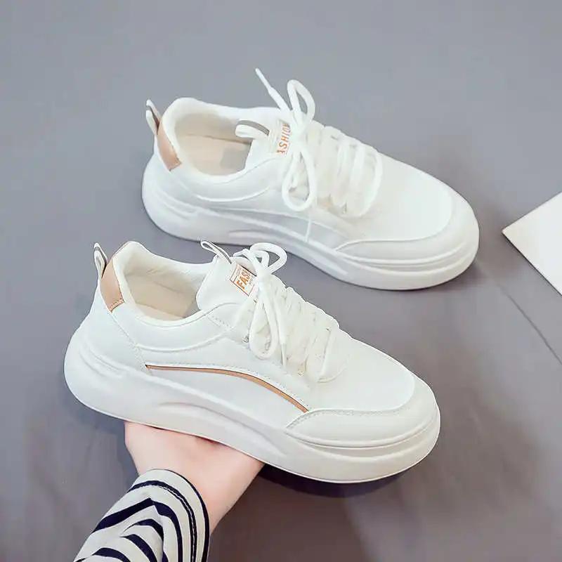 Fashion Rap With Lacing Woman's Athletics Walking Elderly Shoes Big Size Sneakers Sports Novelty Best-selling What's Imported