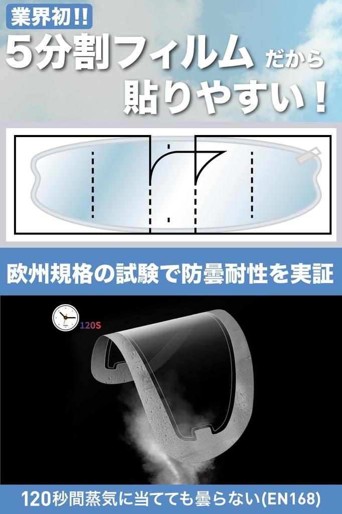 SPEEVAL Anti-Fog Seat Helmet Motorcycle Anti-Fog Film Pin Lock Sheet Full Face Jet Universal