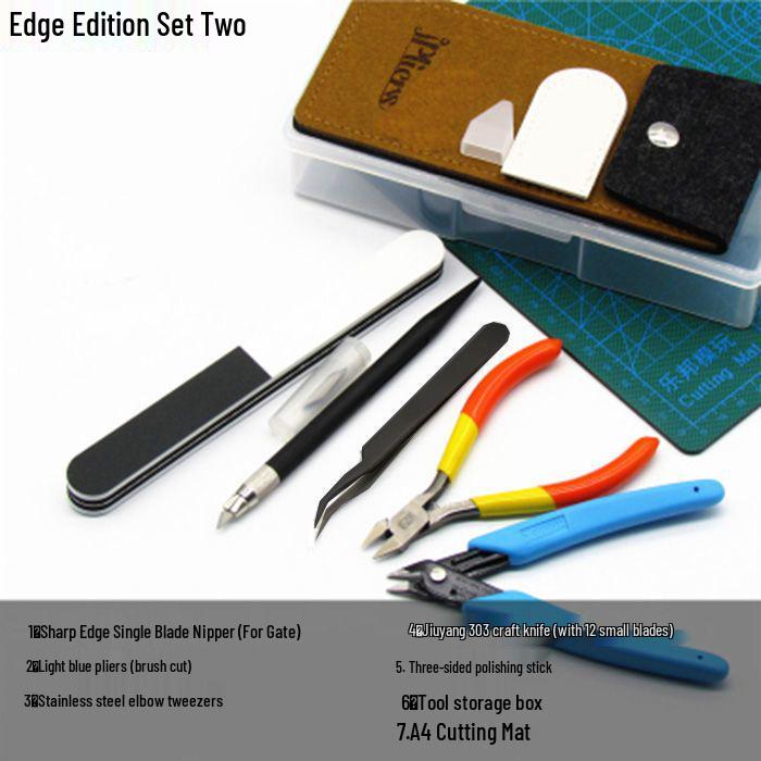 Набор инструментов для сборки моделей Gundam: Кусачки, Хобби-нож, Пинцет, Электрический полировщик