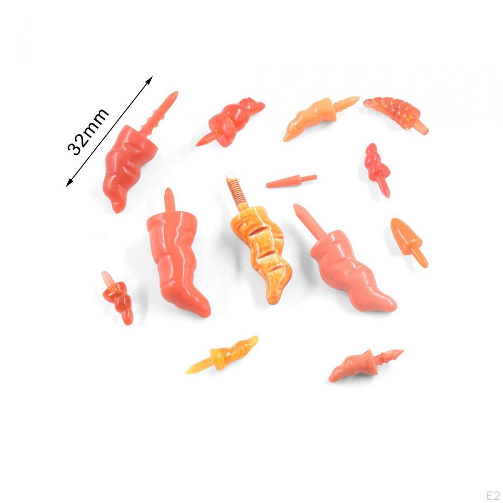 Assorted Snowman Nose, Toy Santa Claus Dolls Safety Noses, DIY Ornament Christmas Decoration