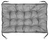 Garden Cushion for Bench Made of Europallets with High Side and Piping, Swing Seat, Waterproof with Strings, Tied 120x80 Cm