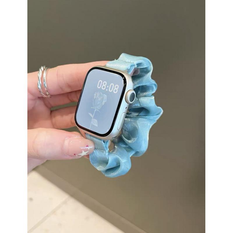 Для Apple Watch 8 9 10 Ремешок для Apple Watch iwatch 11 SE Чувство Французский Жемчужный Повязка-ремешок