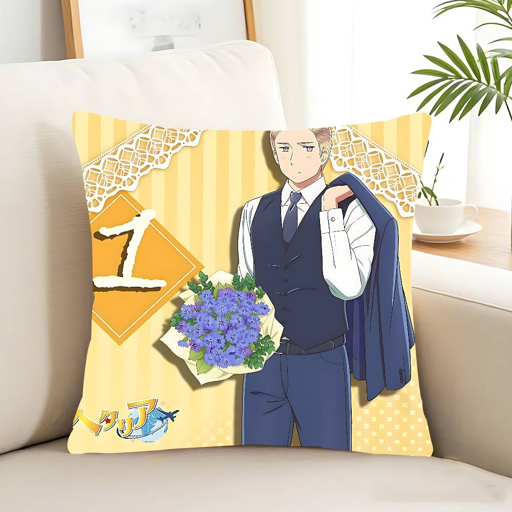 Наволочка Hetalia World Stars Съемная Моющаяся Наволочка – Мягкий Лен для Всех Сезонов