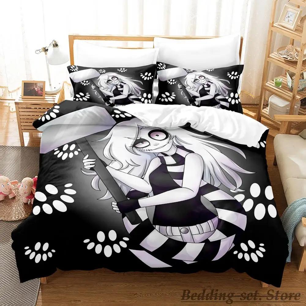 Новый комплект постельного белья Jeff and Jane Creepypasta Single Twin Full Queen King Size Bed Set Adult Kids Bedroom Duvetcover Sets Anime