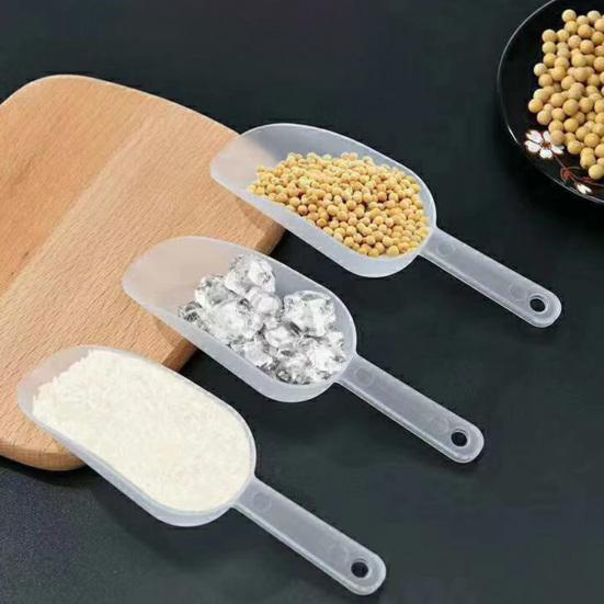 Yousheng 5 шт. пищевой совок с антипригарным покрытием, без BPA, отверстие для подвешивания, легко моется, хорошо захватывается, пластиковая ложка для льда, муки, кухонная утварь