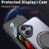 KEYSION Противоударный матовый чехол для MagSafe для iPhone 16 16 Plus с вращающимся на 360 ° магнитным кольцом-подставкой, прозрачная задняя крышка для телефона