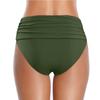 Женские бесшовные физиологические эластичные плиссированные плавки с высокой талией
