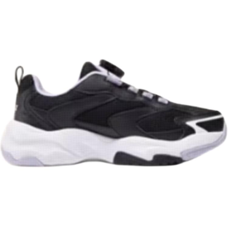 Skechers Детские удобные универсальные прочные нескользящие низкие повседневные кроссовки Детские кроссовки Черные 303946L-BLK