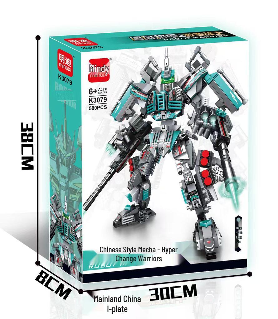 Китайский игрушечный конструктор Меха: Военная модель для мальчиков и девочек – Образовательный набор для сборки военной машины