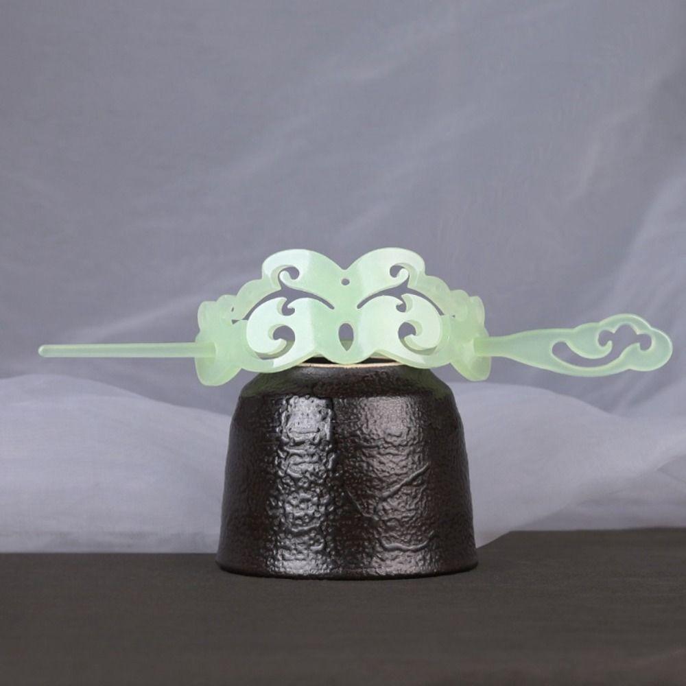 Цветная глазурь конский хвост пучок держатель для волос головной убор китайский ханьфу корона для волос элегантная вечеринка