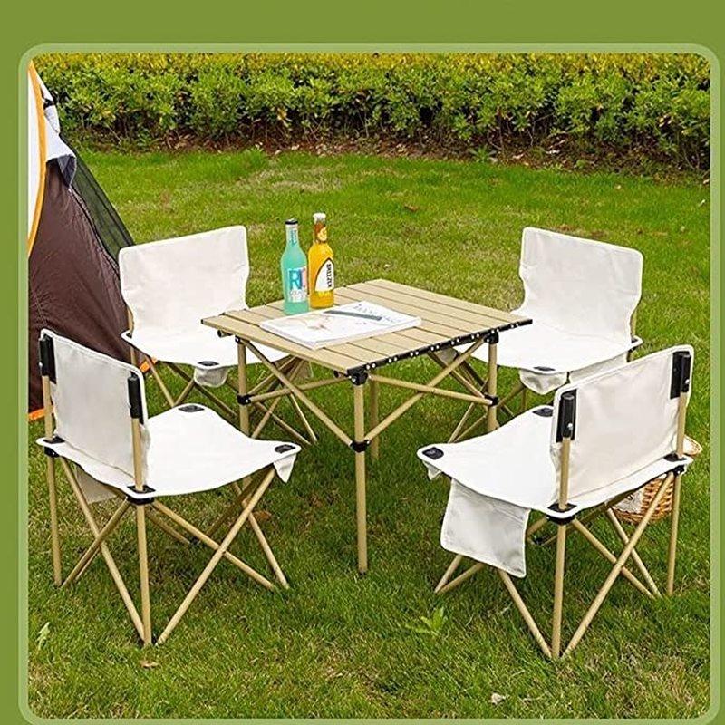 Уличный легкий портативный складной стул для кемпинга, стул для рыбалки, пляжный стул с карманами