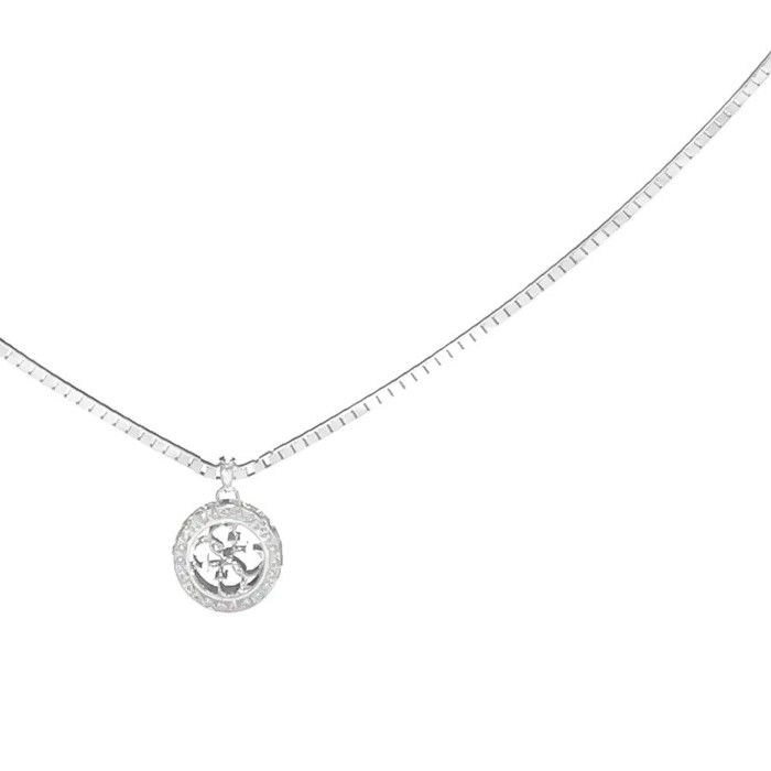 Collier - GUESS - JUBN04162JWRHT-U - Acier inoxydable - Argenté - Pendentif logo 4G
