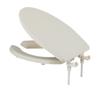 Kakudai Toilet Repair Переднее раздельное сиденье для унитаза стандартное большое двойное назначение пастельный цвет слоновой кости 233-815