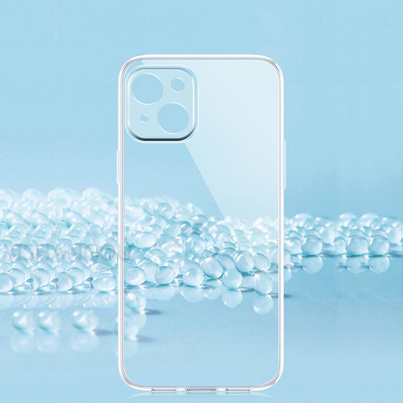 For iPhone 16 Max 15 Pro 14 13 12 Mini 11 XS XR X 8 7 Plus Case Ultra Thin Luxury Clear TPU Shockproof Transparent Phone Cover