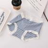Oversized Mid Waist Panties with Breathable and Antibacterial Stripes and Triangle Women’s Panties