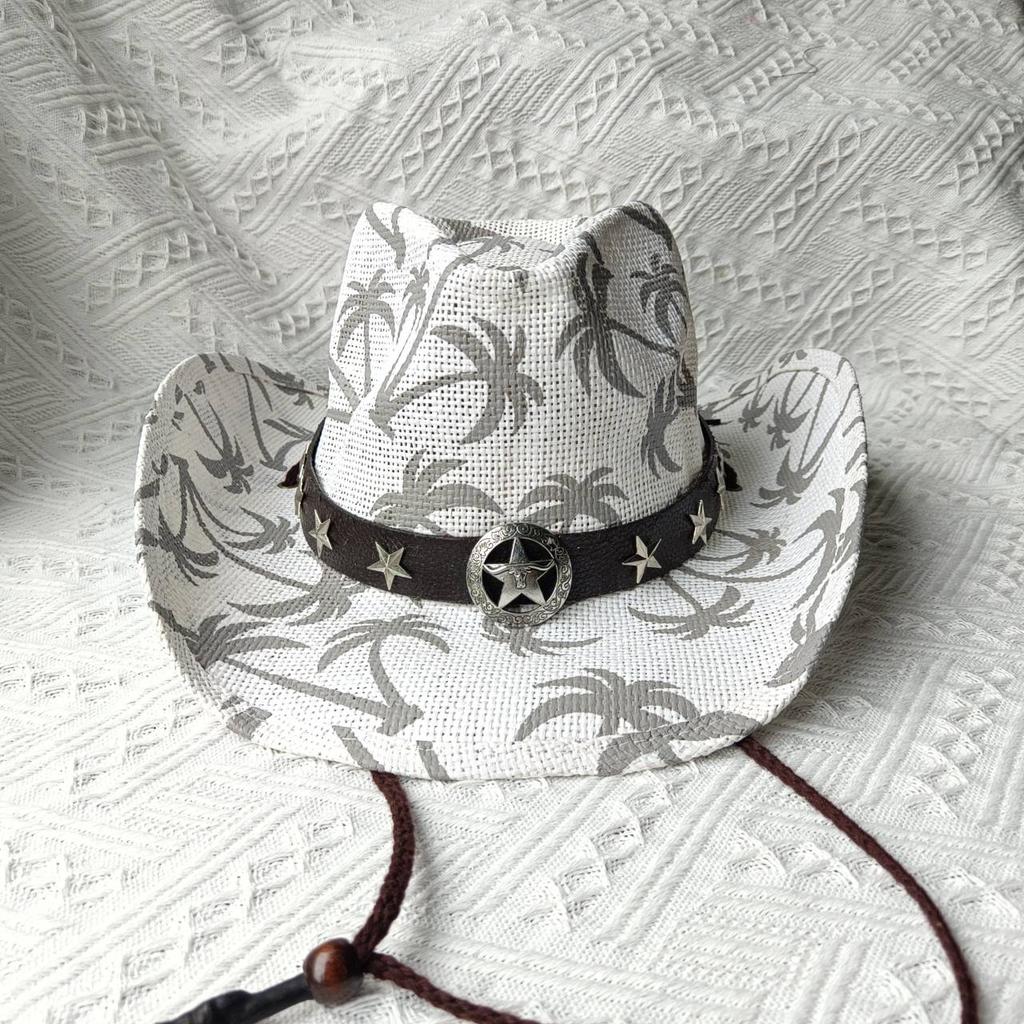 Розовая ковбойская шляпа в стиле вестерн, летняя солнцезащитная шляпа, соломенная шляпа для мужчин и женщин, ковбойская шляпа, сомбреро, хомбре