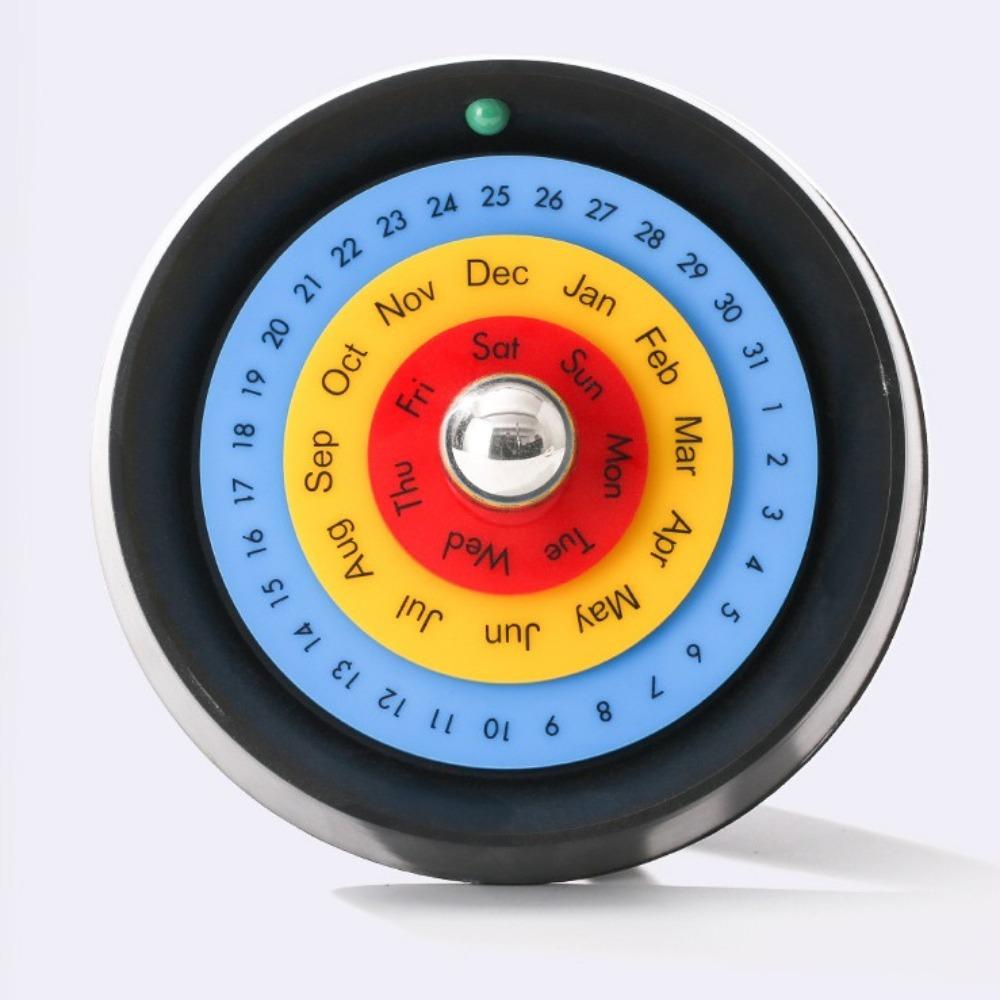Decorative Turntable Perpetual Calendar Creative Annual Desk Calendar Rotating Calendar Home