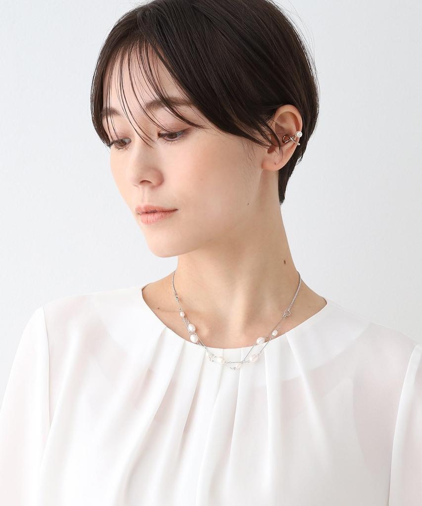 Ожерелье из пресноводного жемчуга, 2 нити, ожерелье для церемоний 12702001 Золото [Indivi] [Случайный женский (007) 00(СВОБОДНО)