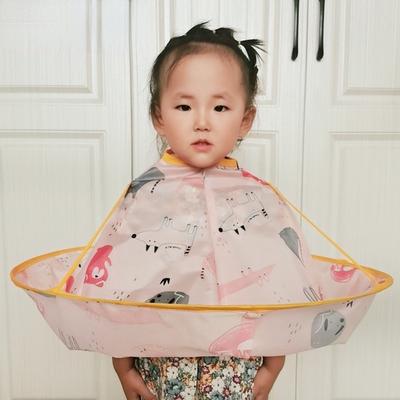 Детский цветной плащ для стрижки волос, складной водонепроницаемый детский парикмахерский фартук, парикмахерская, накидка для зонта, ткань