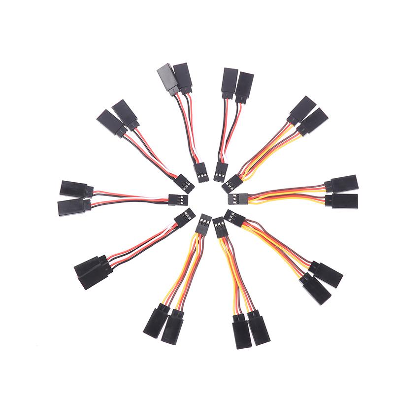 Распродажа 5 шт. Сервопривод в стиле Jr/Futaba Кабель-разветвитель Y 1 к 2 Провод-удлинитель с разъемами папа-мама для радиоуправляемых моделей 7 см