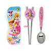 Leburn Catch Nipping Spoon + Two-handed Correction Chopsticks + Case Set, Mixed Colors, 1 Set, Korean Popular Tableware