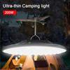 200W Camping Lantern Rechargeable LED Tent Light Portable Flashlight Fishing Light Outdoor Work Repair Lighting LEDs