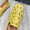 2022 New Square Toe Summer Shoes for Women Embroidery Shoes Soft Bottom Comfortable Shallow Shoes