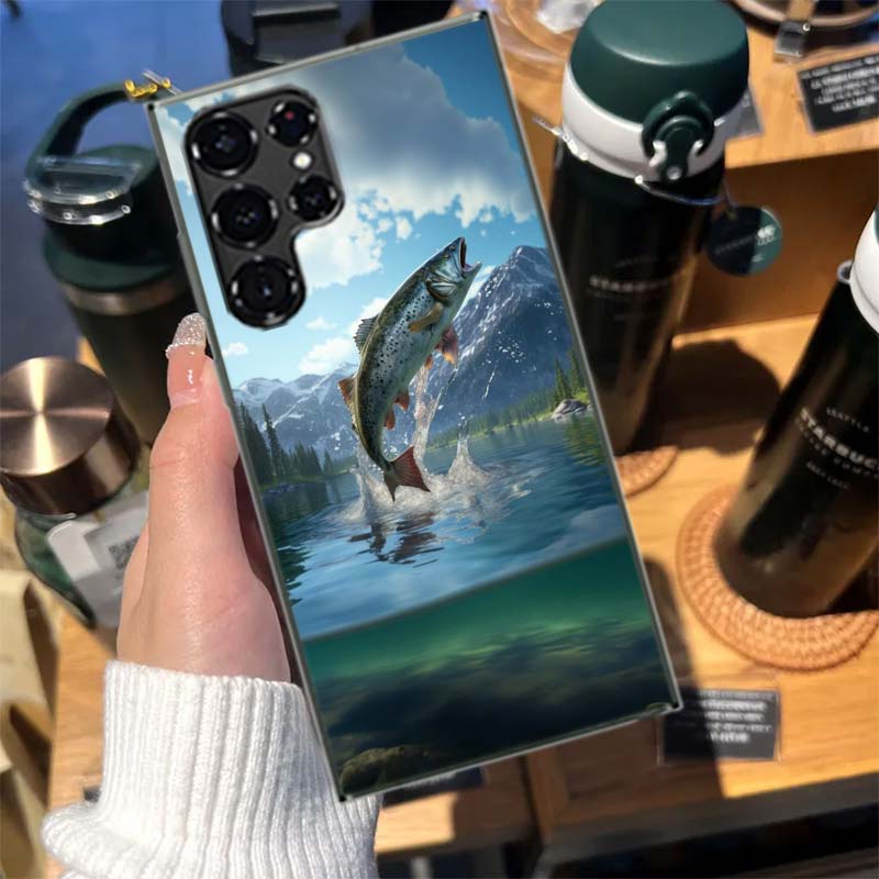 Fishing Gear Fish Cases Phone Case for Samsung Galaxy S26 Ultra S25 Edge S24 S23 FE S21 Plus S20 S22 S10 Cover TPU Capa Shell Sh