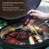 Meat Thermometer Digital Instant Read LCD Screen Roasting Kitchen Thermometer for Food Meat Grill Milk with Magnetic Back