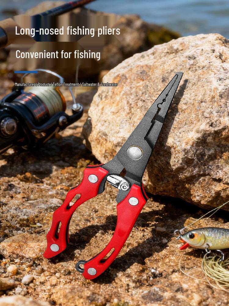 Portable Multi-functional Fishing Pliers - Lightweight Hook Remover & Line Cutter for Outdoor Use