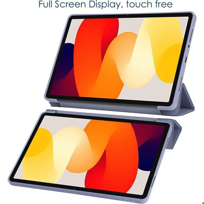 Coque de Protection - E.F.Connection - Xiaomi Redmi Pad Pro 12,1" - Violet - Support Pliable - Verre Trempé