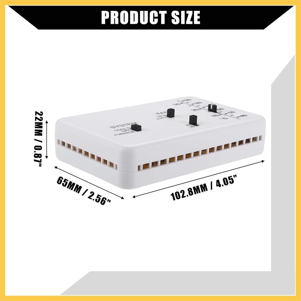 RV Analog Control Heating/Cooling Thermostat Kit for for Campers/for Duo-Therm Thermostat RV Analog Control / 40-90°F Temp on A/C and Furnace / 1