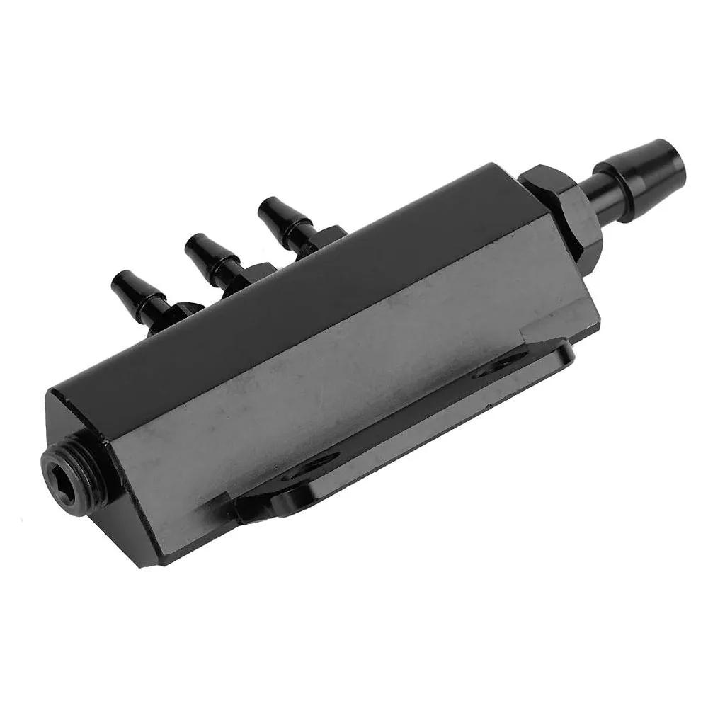 Vacuum Manifold Block Vacuum Port Block 1/8NPT Fuel Gas Wastegate Turbo Boost 5 Port Car Vacuum Block Intake Manifold Kit