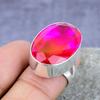 Bi-Color Tourmaline Gemstone Handmade 925 Sterling Silver Ring Wedding Jewelry