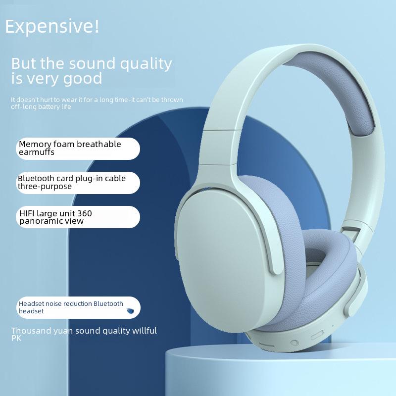 Bluetooth-гарнитура P2961: Шумоподавляющие, с креплением на голове, идеально подходят для онлайн-обучения, детской музыки и спорта. Идеально подходит для обучения и отдыха.