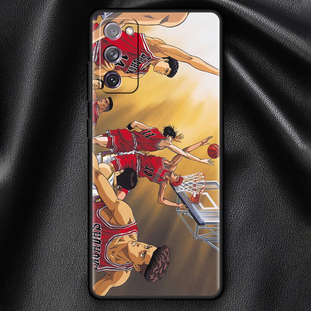 Мягкий черный чехол с рисунком аниме SLAM DUNK для Samsung Galaxy S21 Ultra S20 FE S10 Plus S10e S9 S8 S7 M51 M31, силиконовый чехол для телефона