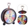 Retro Alarm Clock Metal Silent Table Desk Clock Non Ticking Quartz Movement Bedside Clock for Bedroom