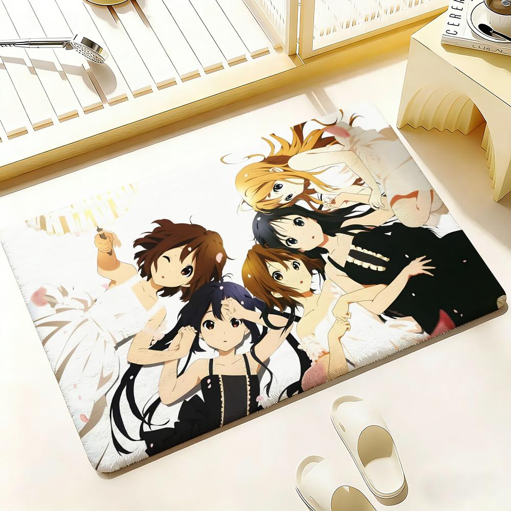 Аниме K-K-On Коврик для пола Спальня Гостиная Фланелевый Коврик для двери Нескользящий Домашний декор