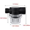 Water Pump Strainer 1 Pcs Water Filter 1/2''Twist-On Pipe Strainer RV Water Pump Filter Compatible 50 Mesh Female Water Filter 304 Stainless Screen