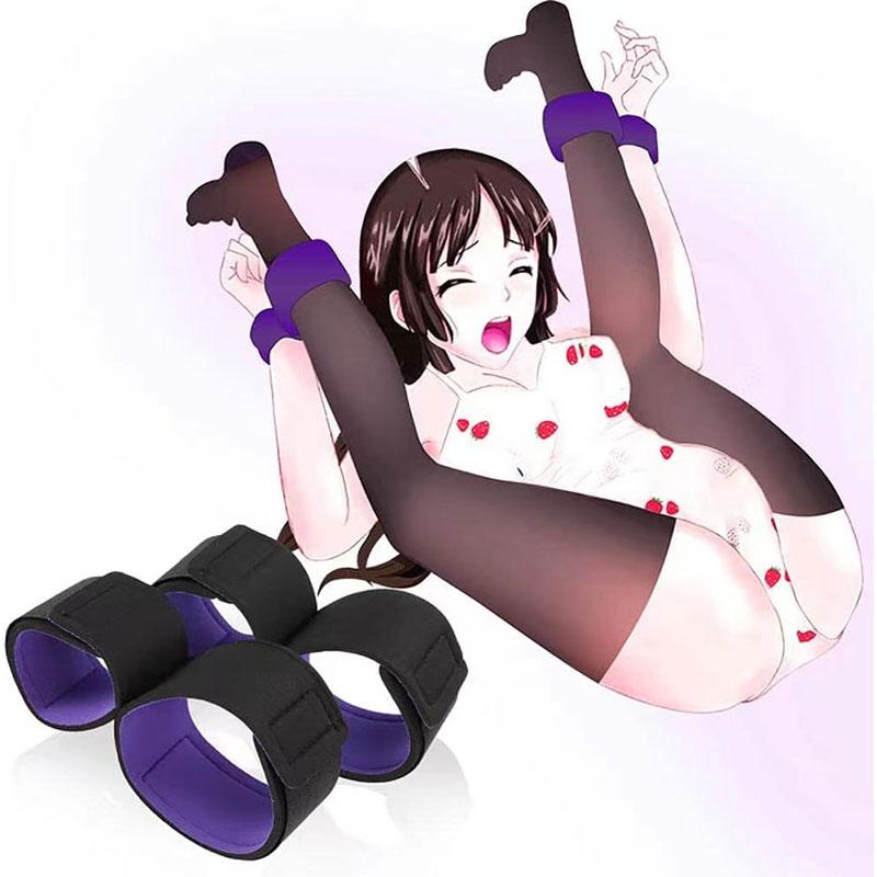 Bdsm Adult Couples Erotic Restraints Slave Wrists & Ankle Cuffs No Vibrator Sex Toys For Women Handcuffs Bondage Set Sex Shop18