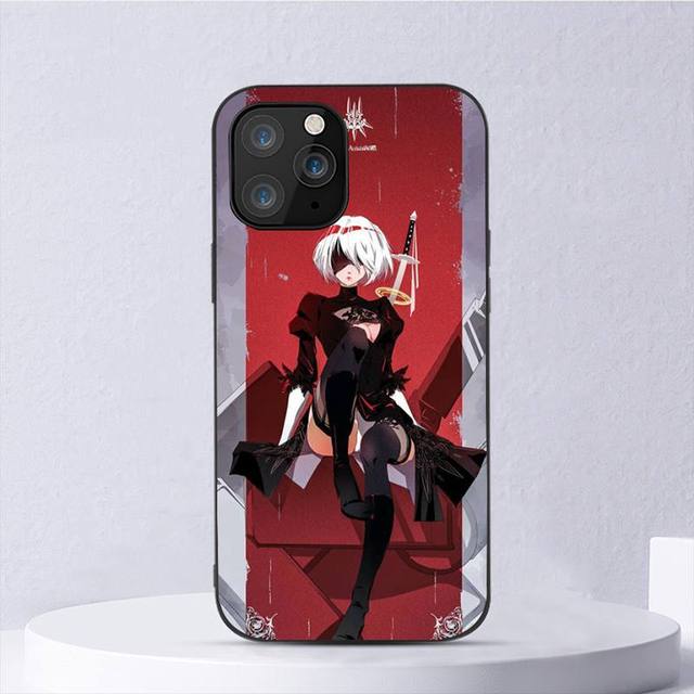 Nier Automata 2b Девушка Мода Черный Для iPhone Samsung Galaxy Redmi Note S 17 16 15 14 13 20 24 25 54 Pro Max Ultra Fe Air Чехол Poco